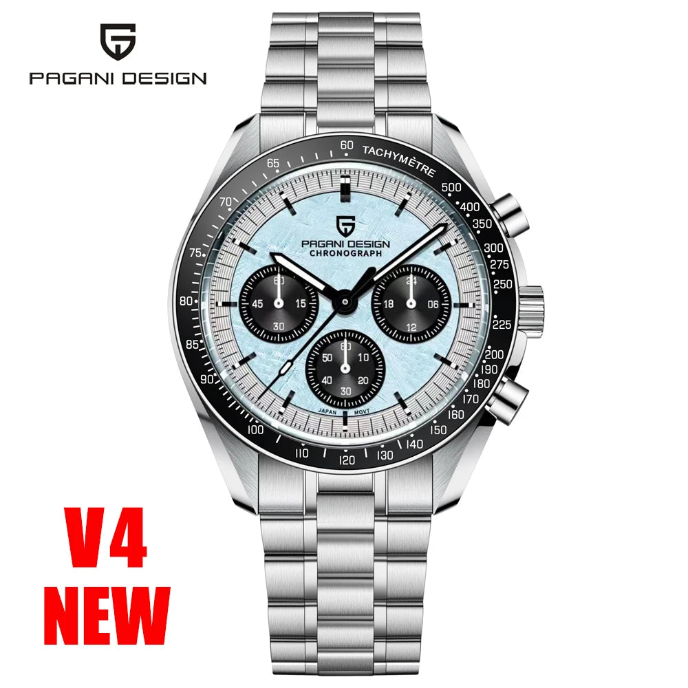 PAGANI DESIGN 2025 New Tribute to CK2998 Moon Watch Men Luxury Quartz Watches For Men AR Sapphire crystal Sport Chronograph Man